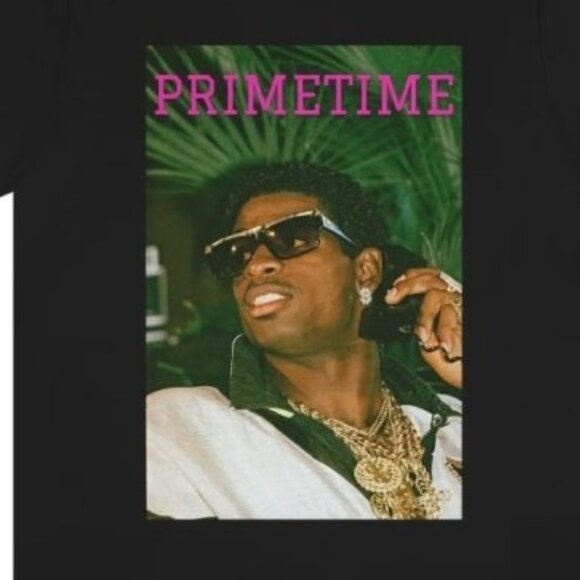 Deion Sanders JC On Deion Primetime Football Fan Classic Graphic Sports Pride 81 - Picture 2 of 5